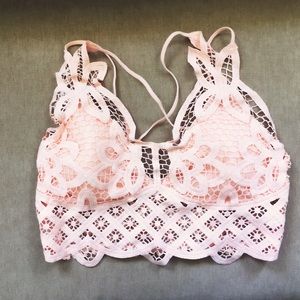 Pink Lace Bralette